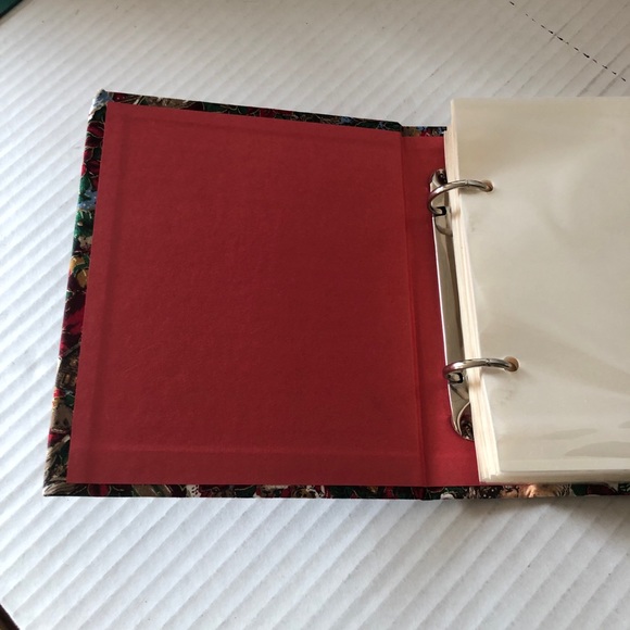 Christmas Santa Vintage Fabric Small Photo Album - Picture 9 of 11